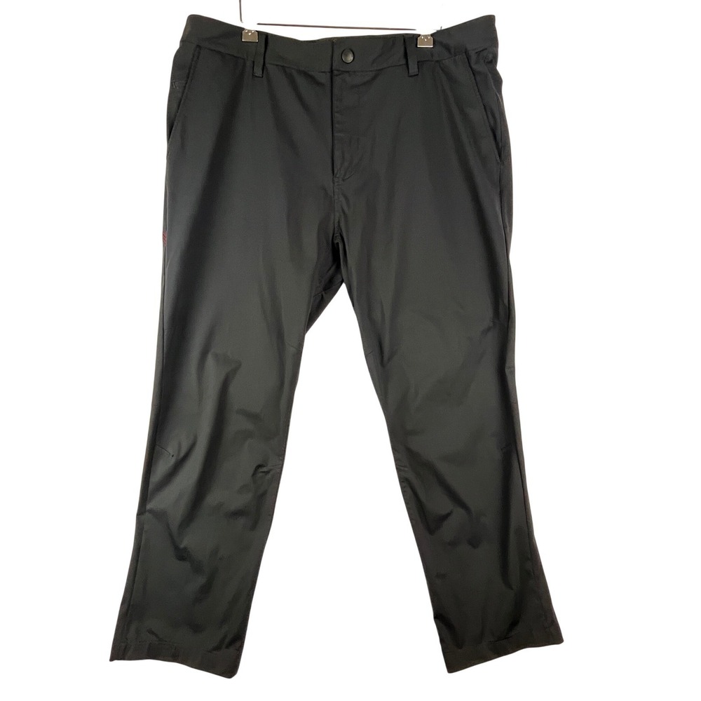 Rhone Commuter Pants Mens 38 Black Technical Performance Golf Trousers